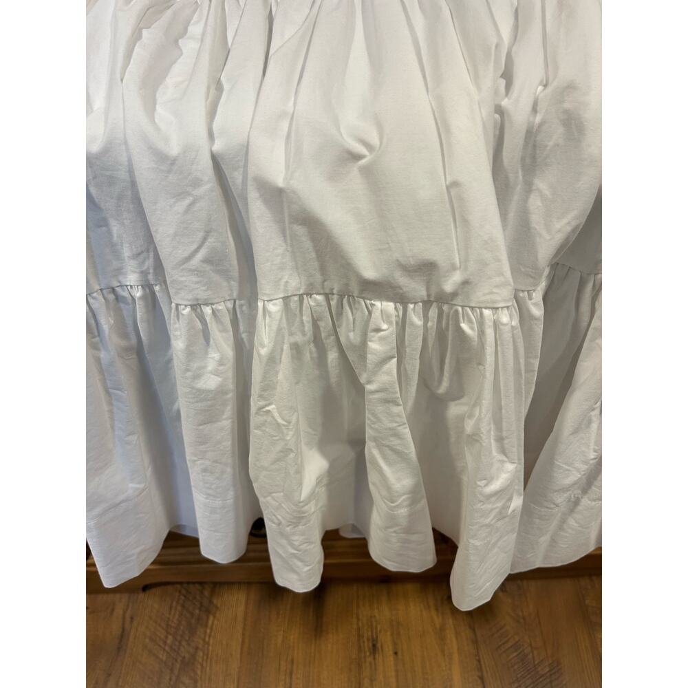 Marielle Stokkelaar Almelo NWT One Size Cecilia White Poplin Cotton Egyptian - Picture 13 of 15